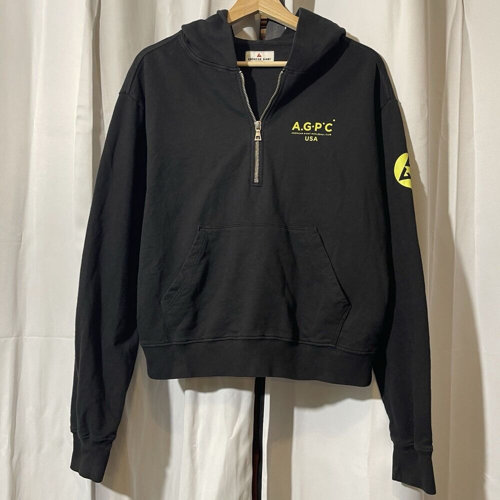 American Giant Women's AGPC Women's Lightweight Cotton Half Zip Hoodie S - Picture 2 of 9